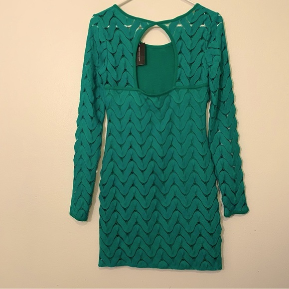 Free People Ladies Size XSmall Green Long Sleeve Dress - Picture 4 of 10